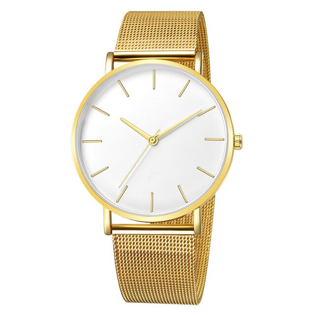 Fashion Rose Gold Silver Luxury Ladies Watch