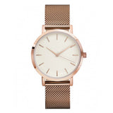 Fashion Rose Gold Silver Luxury Ladies Watch