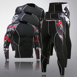 Long Sleeve Fitness Tights Sportswear suit for men