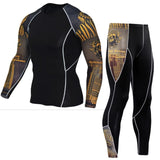 Long Sleeve Fitness Tights Sportswear suit for men