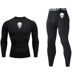 Long Sleeve Fitness Tights Sportswear suit for men