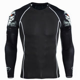 Long Sleeve Fitness Tights Sportswear suit for men