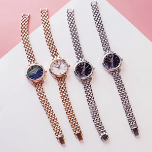 Marble Stainless Women Steel Watches
