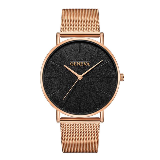 Luxury silver mesh watch for woman