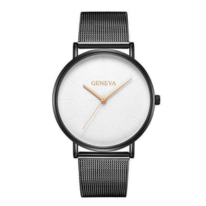 Luxury silver mesh watch for woman
