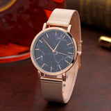 Brand Fashion Silver And Gold Mesh Band watches