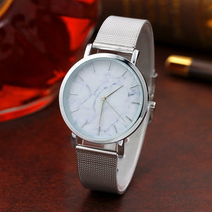 Brand Fashion Silver And Gold Mesh Band watches